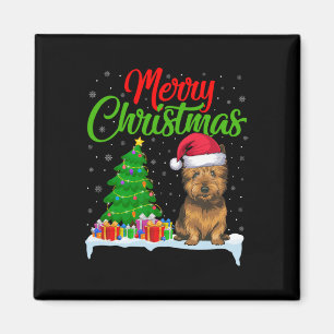 Cairn Terrier Hond Kerstboom Verlichting Grappige  Magneet