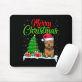 Cairn Terrier Hond Kerstboom Verlichting Grappige Muismat (Met muis)