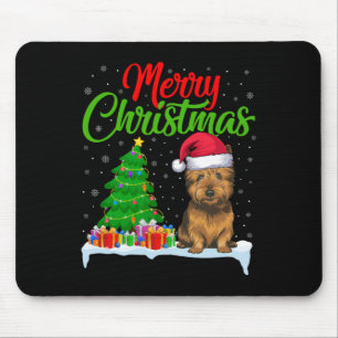 Cairn Terrier Hond Kerstboom Verlichting Grappige  Muismat