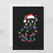 Cairn Terrier Hond Lichtjes Kerstmis Bijpassende F Feestdagenkaart (Voorkant)
