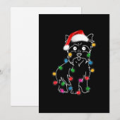 Cairn Terrier Hond Lichtjes Kerstmis Bijpassende F Feestdagenkaart (Voorkant / Achterkant)