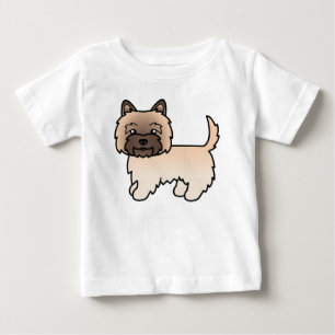 Cairn Terrier-hond met tarwekleurige vacht Caricat