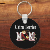 Cairn Terrier Hond Moeder Sleutelhanger (Voorkant)