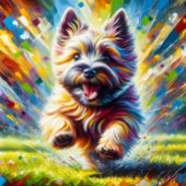 Cairn Terrier Hond Portret Acryl Art Print Hond Legpuzzel