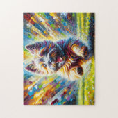 Cairn Terrier Hond Portret Acryl Art Print Hond Legpuzzel (Verticaal)