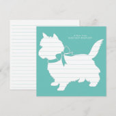 Cairn Terrier Hond Puppy Bedankkaart (Voorkant / Achterkant)