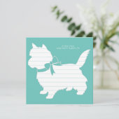Cairn Terrier Hond Puppy Bedankkaart (Staand voorkant)