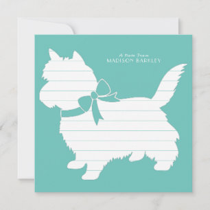 Cairn Terrier Hond Puppy Bedankkaart
