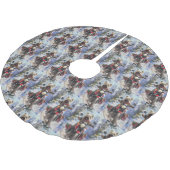 Cairn Terrier Hond Rijden Motorfiets Kerstmis Kerstboom Rok (Gekanteld)