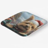Cairn Terrier Hond Roller Coaster Kerstmis Papieren Bordje (Gebogen)