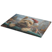 Cairn Terrier Hond Roller Coaster Kerstmis Snijplank (Hoek)