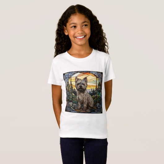 Cairn Terrier-hond T-shirt (Voorkant volledig)