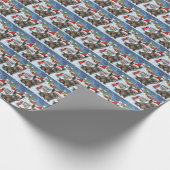 Cairn Terrier Hond Winter Wonderland Kerstvreugde Cadeaupapier (Hoek)