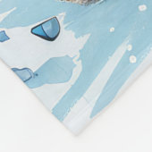 Cairn Terrier Hond Winter Wonderland Kerstvreugde Fleece Deken (Hoek)