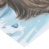 Cairn Terrier Hond Winter Wonderland Kerstvreugde Tafelkleed (Gekanteld)