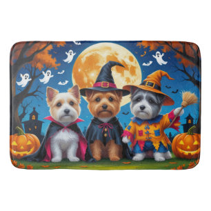Cairn Terrier Honden Pompoen Halloween Grappig Badmat