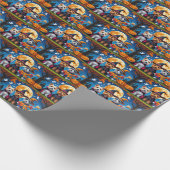 Cairn Terrier Honden Pompoen Halloween Grappig Cadeaupapier (Hoek)