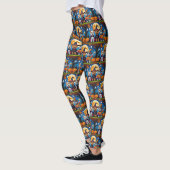 Cairn Terrier Honden Pompoen Halloween Grappig Leggings (Links)