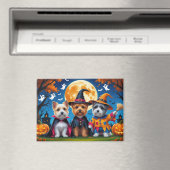 Cairn Terrier Honden Pompoen Halloween Grappig Magneet (Insitu (Vaatwasser))