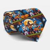 Cairn Terrier Honden Pompoen Halloween Grappig Stropdas (Opgerold)