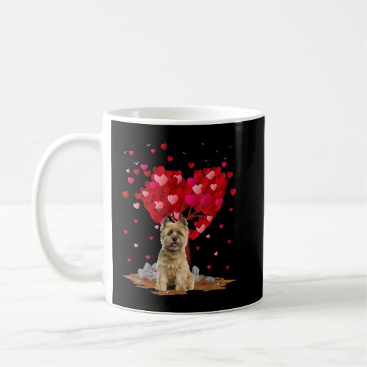Cairn Terrier Hondenliefhebber Heart Shape Cairn T Koffiemok (Links)