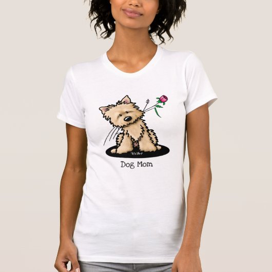 Cairn Terrier Hondenmoeder T-shirt (Voorkant)
