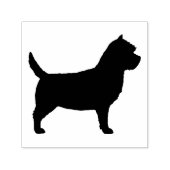 Cairn Terrier Hondenras Silhouet Zelfinktende Stempel (Design)