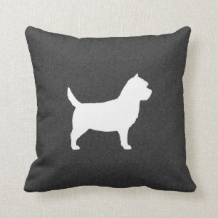 Cairn Terrier Hondenras Silhouette Decorative Kussen