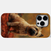 Cairn Terrier in de herfst geïnspireerd door valle Case-Mate iPhone Case (Achterkant (horizontaal))
