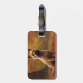 Cairn Terrier in Herfst laat Herfst inspireren Bagagelabel (Achterkant verticaal)