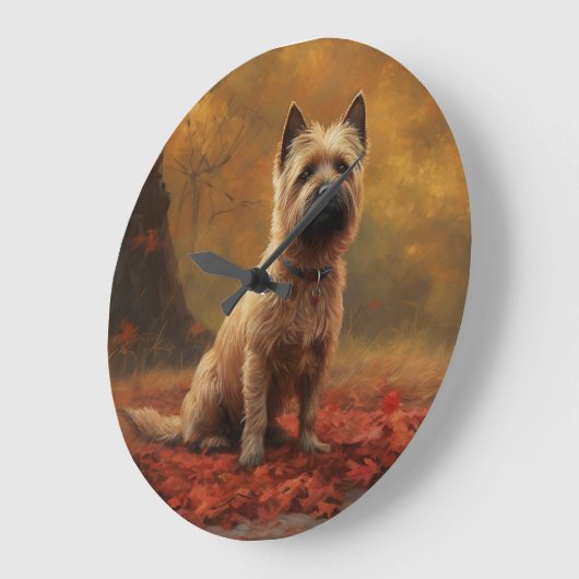 Cairn Terrier in Herfst laat Herfst inspireren Grote Klok (Hoek)