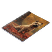 Cairn Terrier in Herfst laat Herfst inspireren Notitieboek (Linkerzijde)