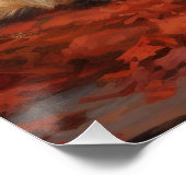 Cairn Terrier in Herfst laat Herfst inspireren Perfect Poster (Hoek)