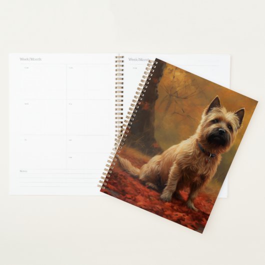 Cairn Terrier in Herfst laat Herfst inspireren Planner (Display)