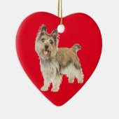 Cairn Terrier Keramisch Ornament (Rechts)