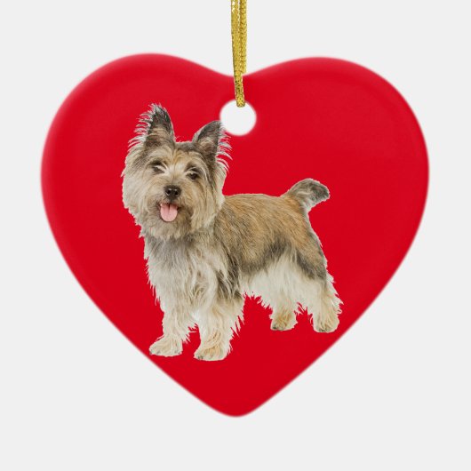 Cairn Terrier Keramisch Ornament (Voorkant)