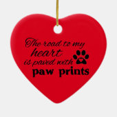 Cairn Terrier Keramisch Ornament (Achterkant)