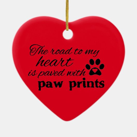 Cairn Terrier Keramisch Ornament (Achterkant)