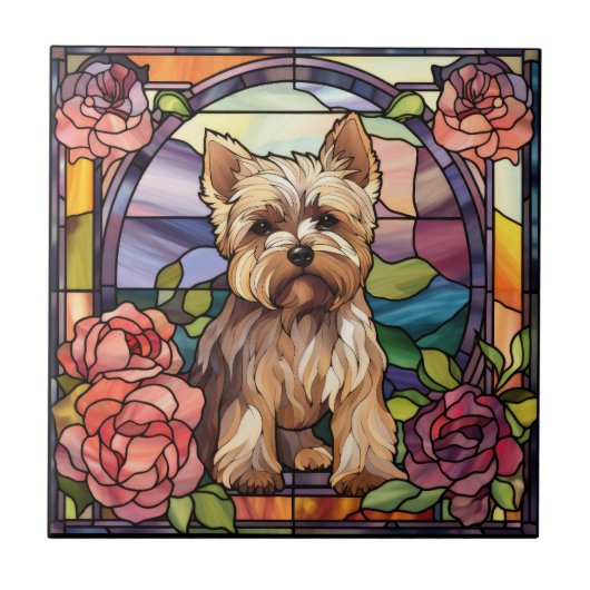 Cairn Terrier Keramische Decoratieve Tegel Tegeltje (Voorkant)