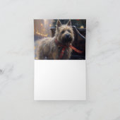 Cairn Terrier Kerst Feestelijke Periode Kaart (Binnen)