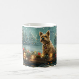 Cairn Terrier Kerst Feestelijke Reis Koffiemok