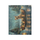 Cairn Terrier Kerst Feestelijke Reis Notitieblok (Linkerzijde)