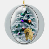 Cairn Terrier Kerstcadeaus Ornament (Achterkant)
