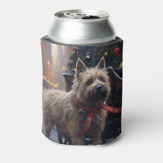Cairn Terrier Kerstfeest Seizoen Blikjeskoeler (Blikje Achterkant)