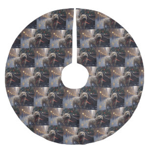 Cairn Terrier Kerstfeest Seizoen Kerstboom Rok