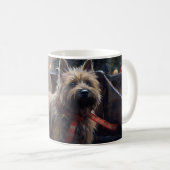 Cairn Terrier Kerstfeest Seizoen Koffiemok (Voorkant rechts)
