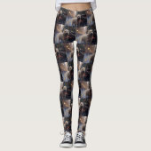 Cairn Terrier Kerstfeest Seizoen Leggings (Voorkant)