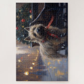 Cairn Terrier Kerstfeest Seizoen Legpuzzel (Verticaal)