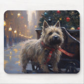 Cairn Terrier Kerstfeest Seizoen Muismat (Voorkant)