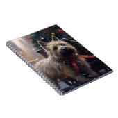 Cairn Terrier Kerstfeest Seizoen Notitieboek (Rechterzijde)